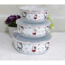 special decal kitchenware Chinese enamel ice bowl